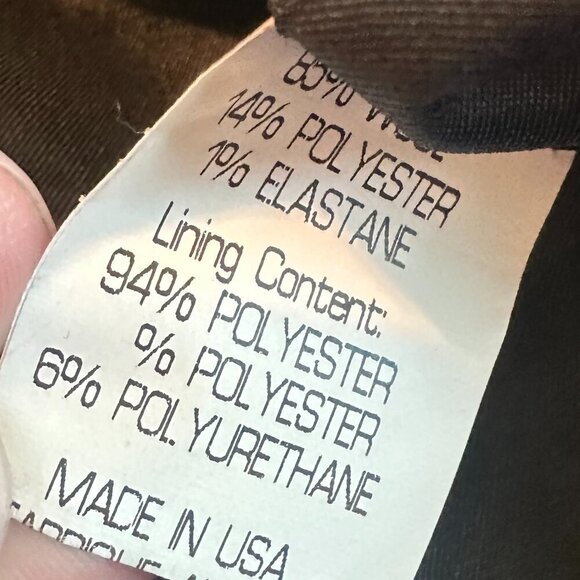 Theory Button-Down Blazer Jacket Black Grey Pockets Fitted Wool Size 4 Women's - Picture 11 of 12